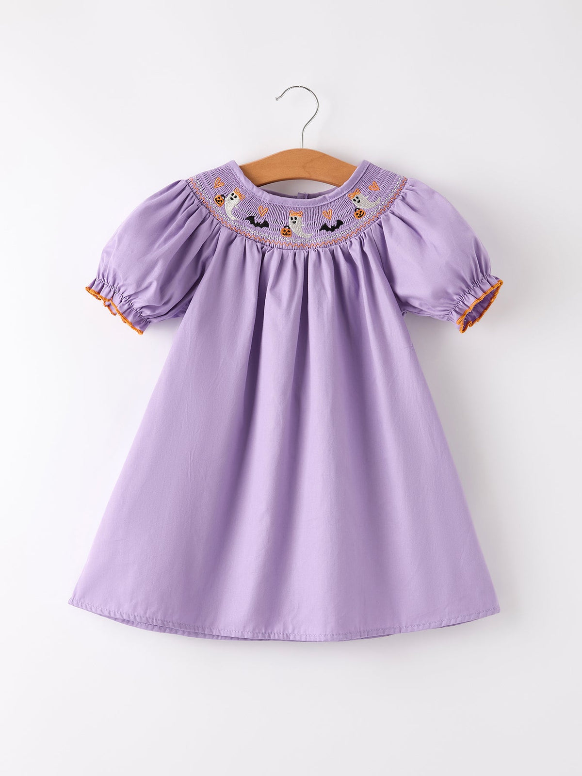 Halloween Smock Embroidery Baby Girl Dress
