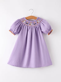 Halloween Smock Embroidery Baby Girl Dress