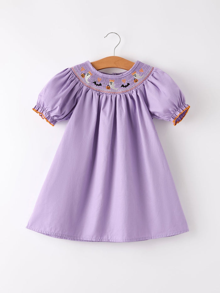 Halloween Smock Embroidery Baby Girl Dress