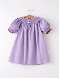 Halloween Smock Embroidery Baby Girl Dress