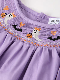 Halloween Smock Embroidery Baby Girl Dress
