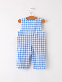 Pumpkin Smock Embroidery Baby Boy Romper