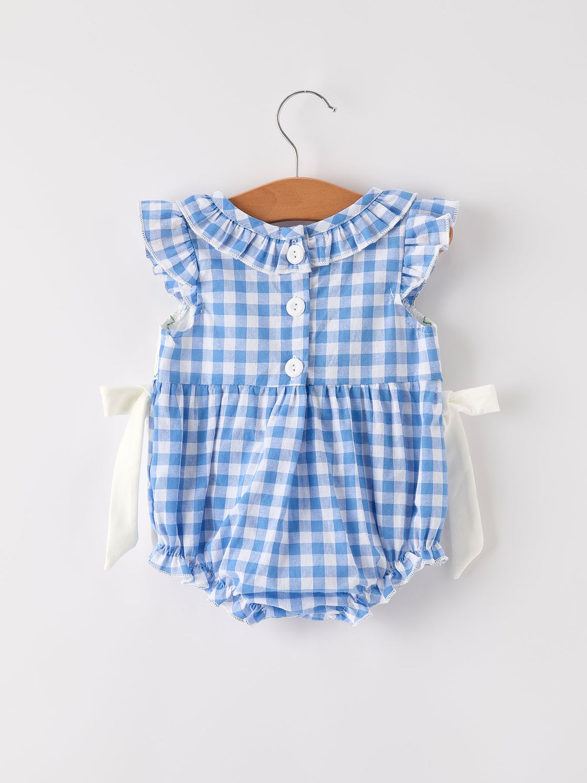 Pumpkin Smock Embroidery Baby Girl Romper