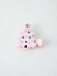 Winter Christmas Girls Hair Clips 1.8 Inch