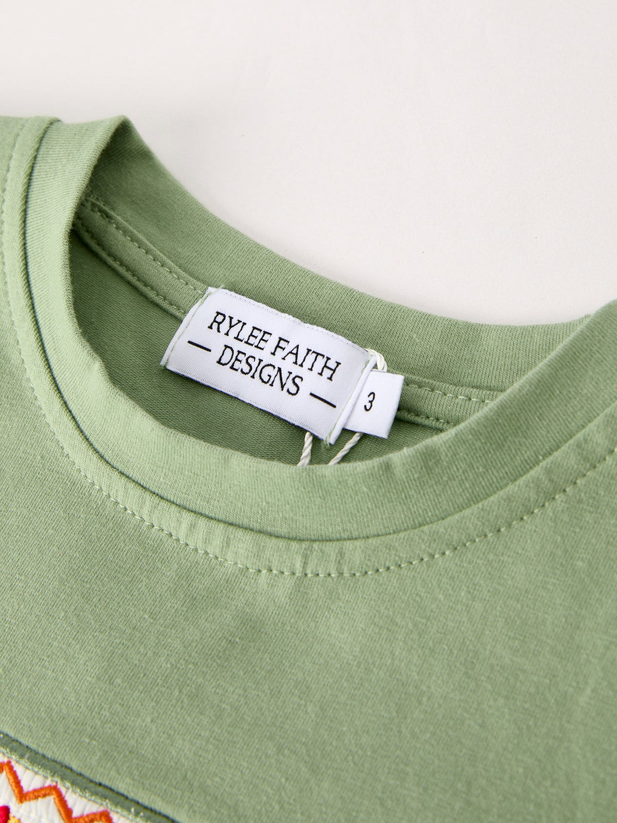 Turkey Smock Embroidered Green Plaid Boys 'Set