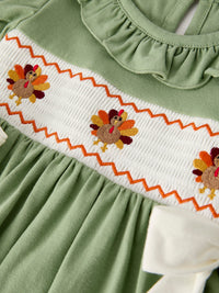 Turkey Smock Embroidered Dress