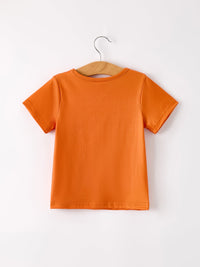 Fall Leopard Short sleeve O-neck T-shirt