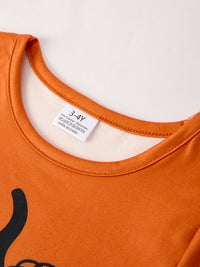 Fall Leopard Short sleeve O-neck T-shirt
