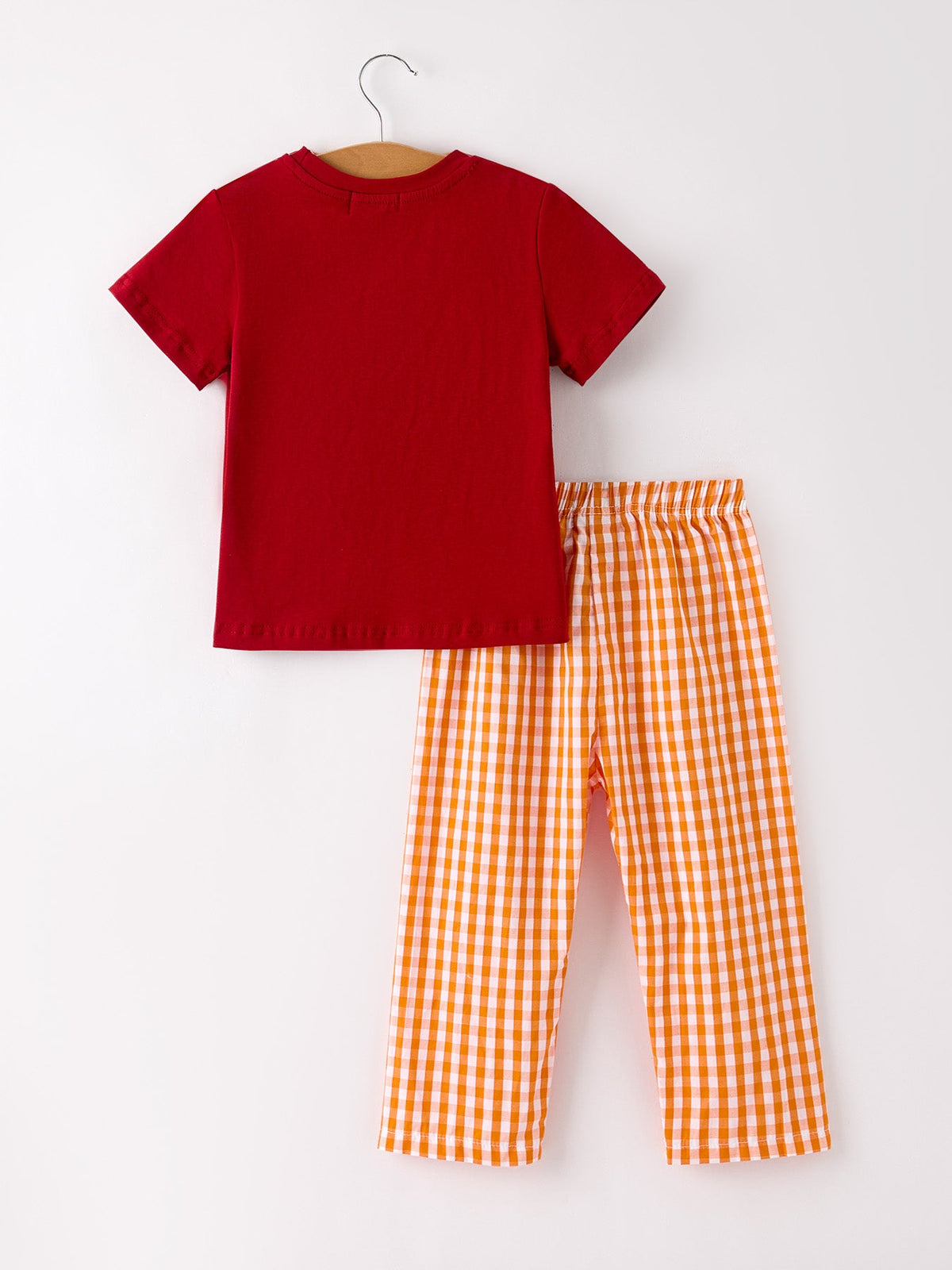 Fall Turkey Embroidered Boy Set