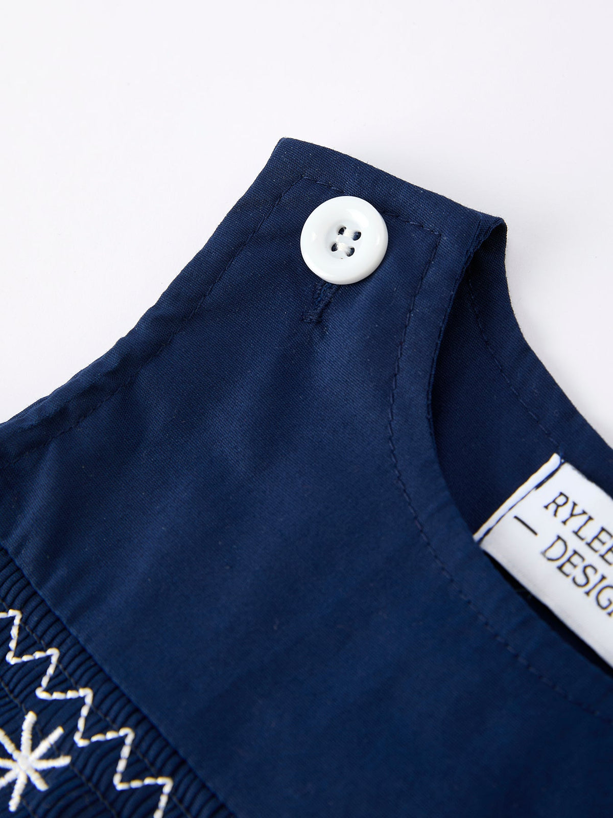 Nativity Smocking Embroidered Baby Boy Romper