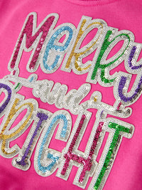 Christmas Outfit – Pink Merry Bright Top and Bell Pants