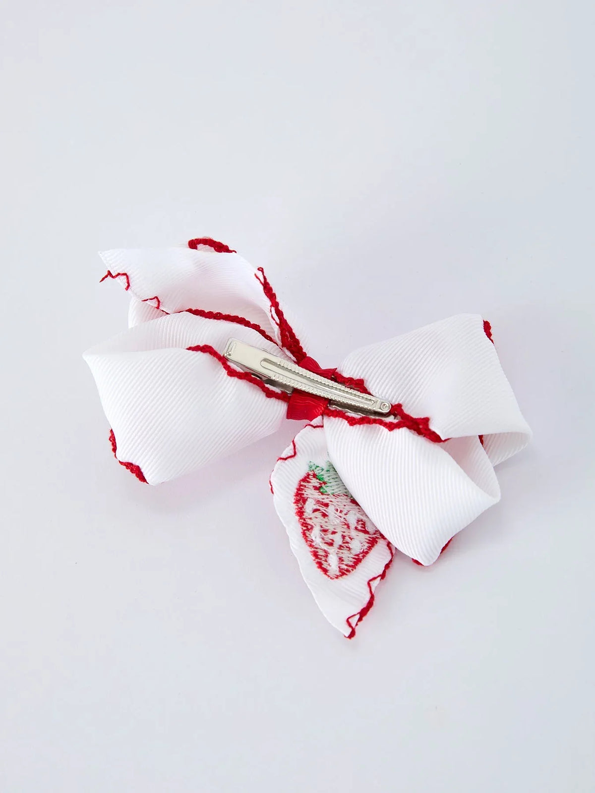Strawberry Embroidered Girls Hairpin 4 Inches - Essential Southern Charm