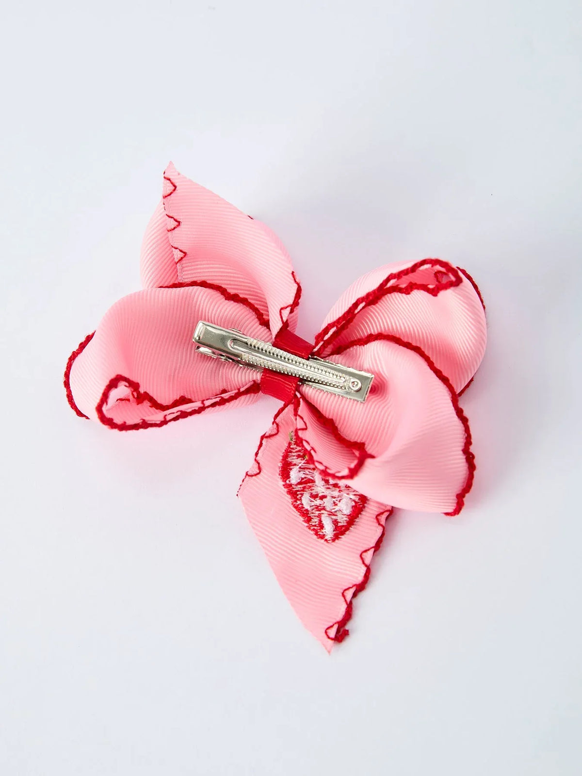 Strawberry Embroidered Girls Hairpin 4 Inches - Essential Southern Charm