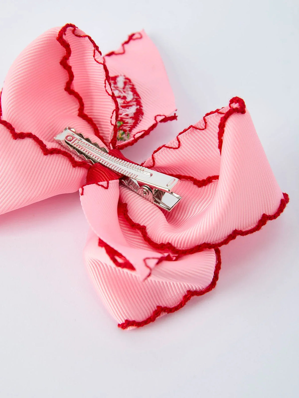 Strawberry Embroidered Girls Hairpin 4 Inches - Essential Southern Charm