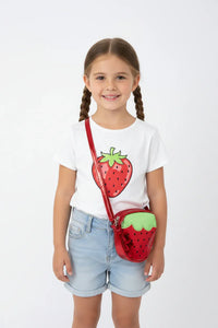 Spring Strawberry Girl Crossbody Bag - Essential Southern Charm