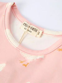 Farm Spring Chicken Print Girls Ruffle Dress - Essential Southern Charm
