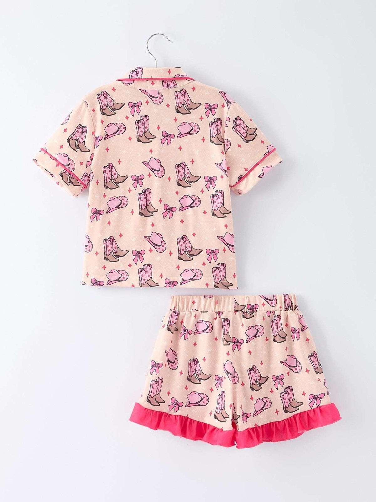 Mommy & Me Western Print Ruffle Pajama Set - Essential Southern Charm