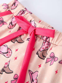 Mommy & Me Western Print Ruffle Pajama Set - Essential Southern Charm