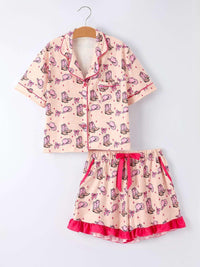 Mommy & Me Western Print Ruffle Pajama Set - Essential Southern Charm