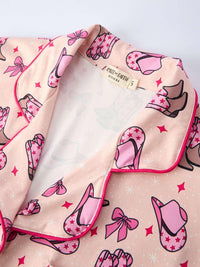 Mommy & Me Western Print Ruffle Pajama Set - Essential Southern Charm