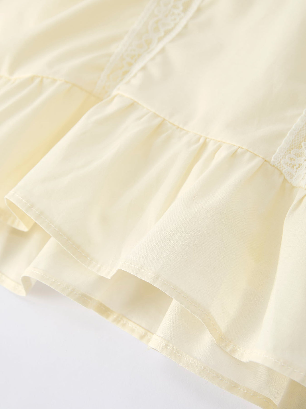 Embroidered Lace Girls' Short-sleeved Dress (2 colors available)