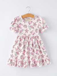 Ocean Print Girl Ruffle Dress - Essential Southern Charm