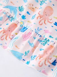 Ocean Animal Print Girl Ruffle Dress - Essential Southern Charm