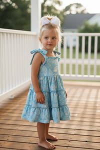 Spring Ocean Girls Strap Dress