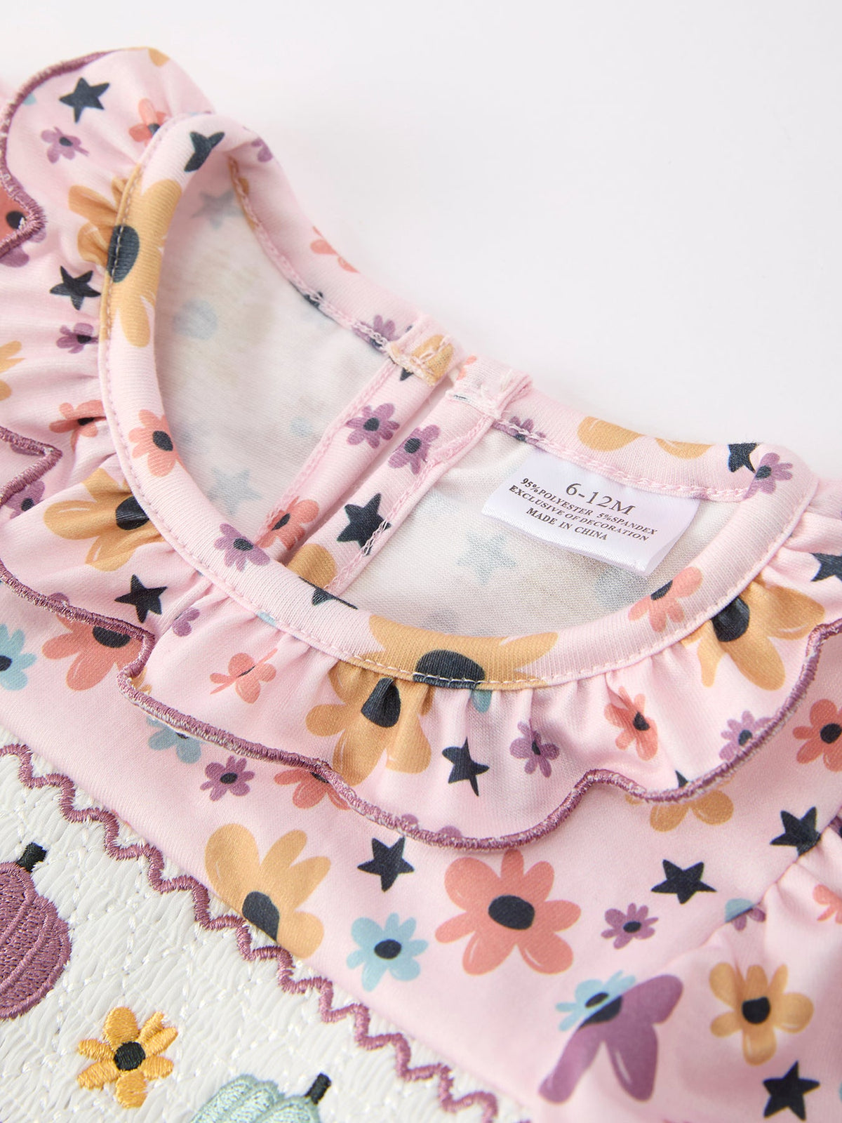 Pumpkin Floral Bow Bloomer Set