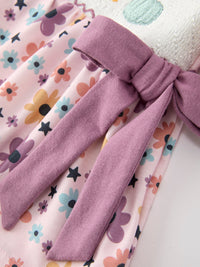 Pumpkin Floral Bow Bloomer Set