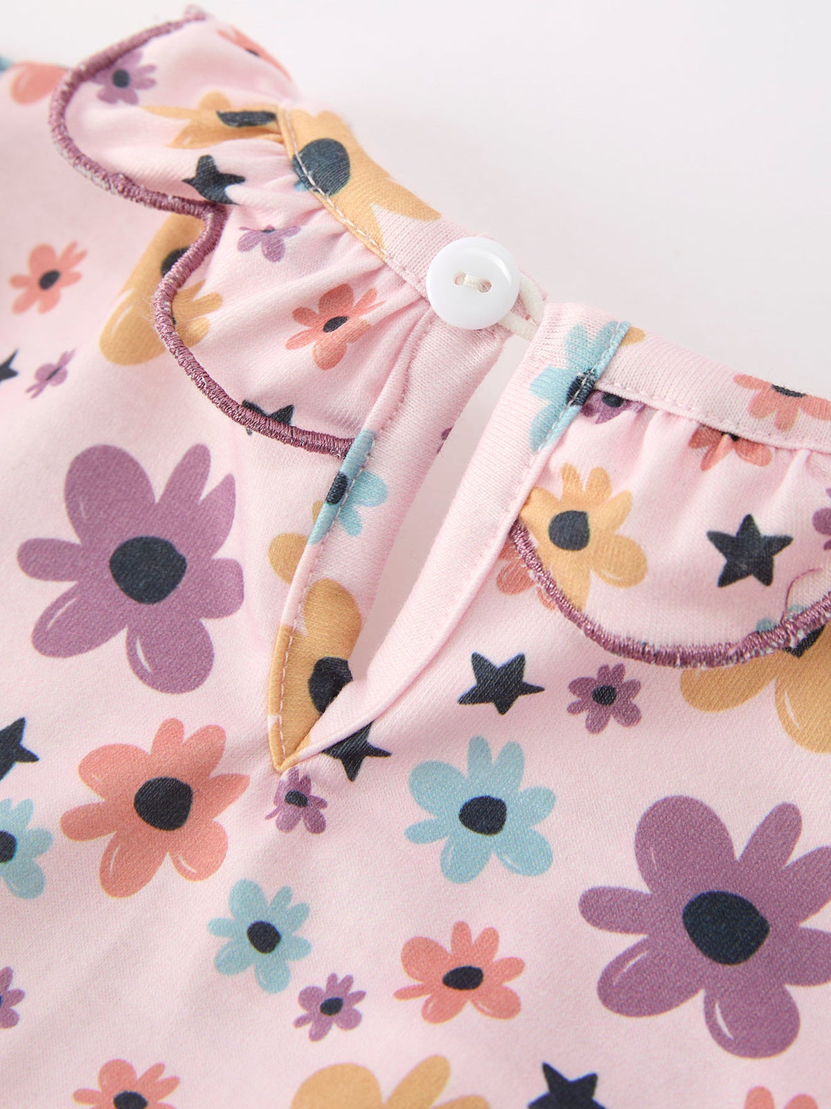Pumpkin Floral Bow Bloomer Set