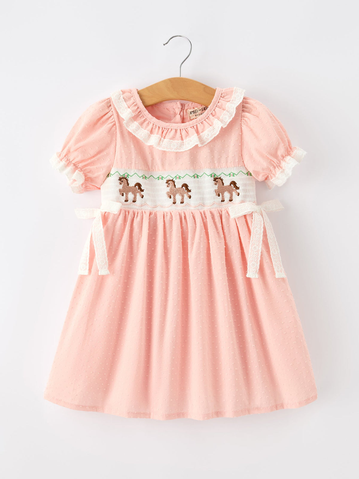 Western Horse Embroidery Girls Dress