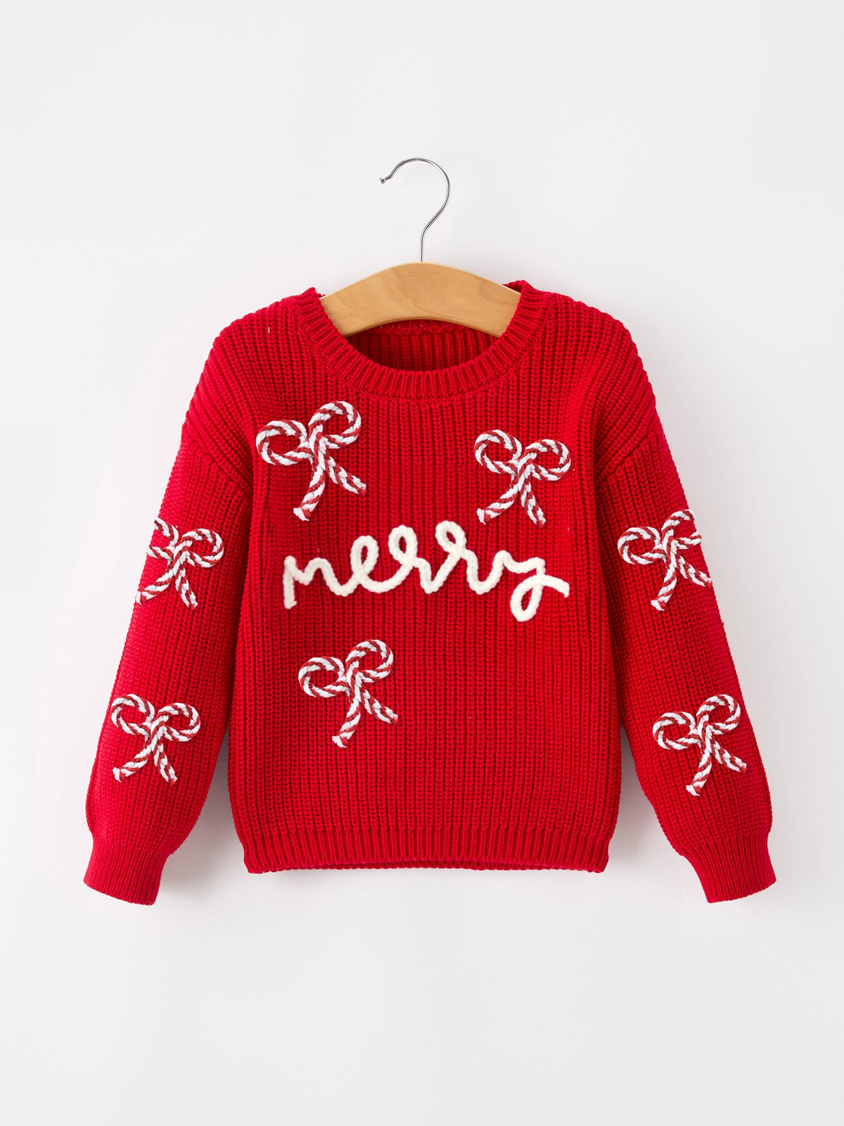 Merry Candy Cane Mommy & Me Pullover Sweater