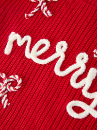 Merry Candy Cane Mommy & Me Pullover Sweater