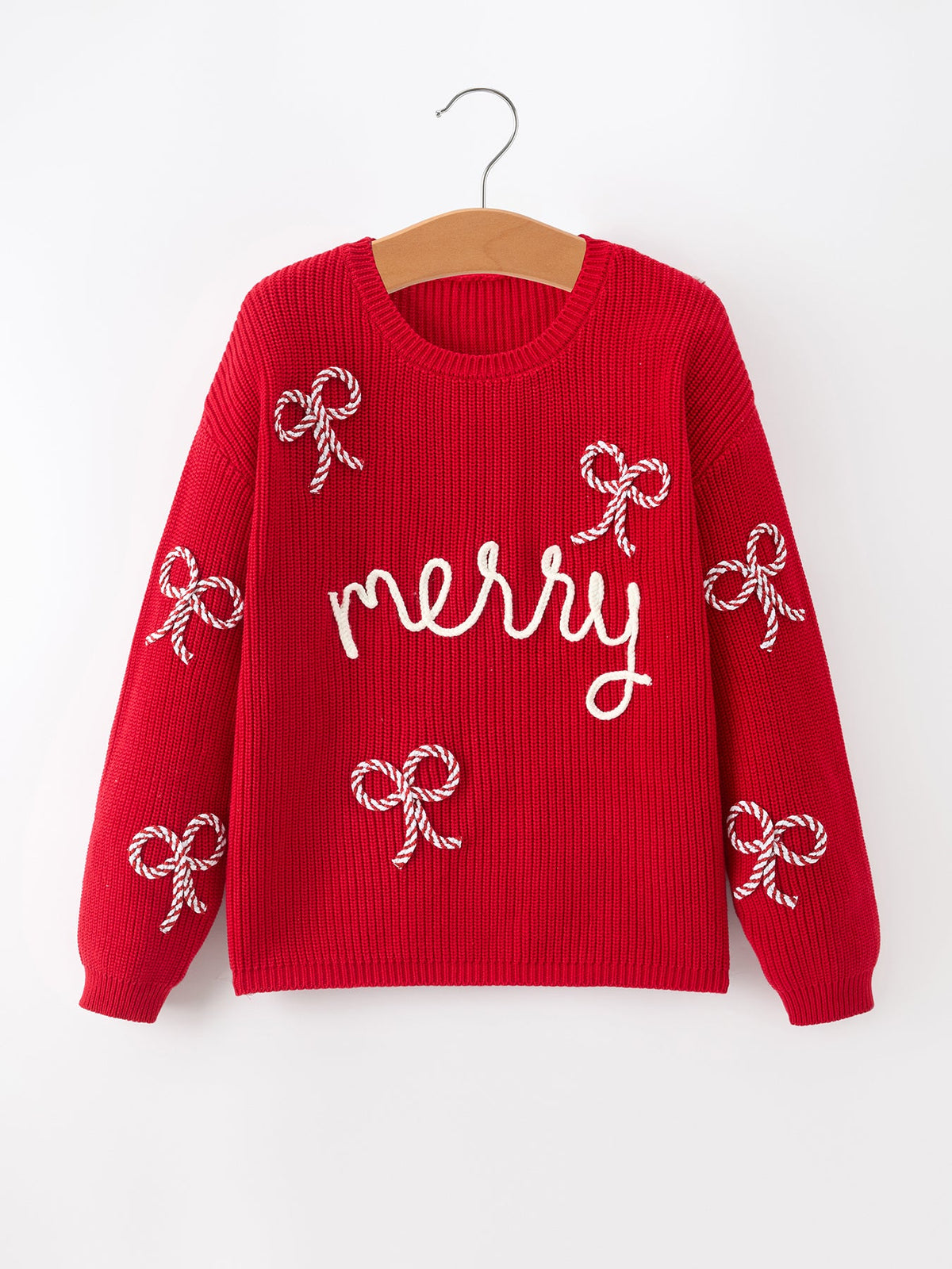 Merry Candy Cane Mommy & Me Pullover Sweater
