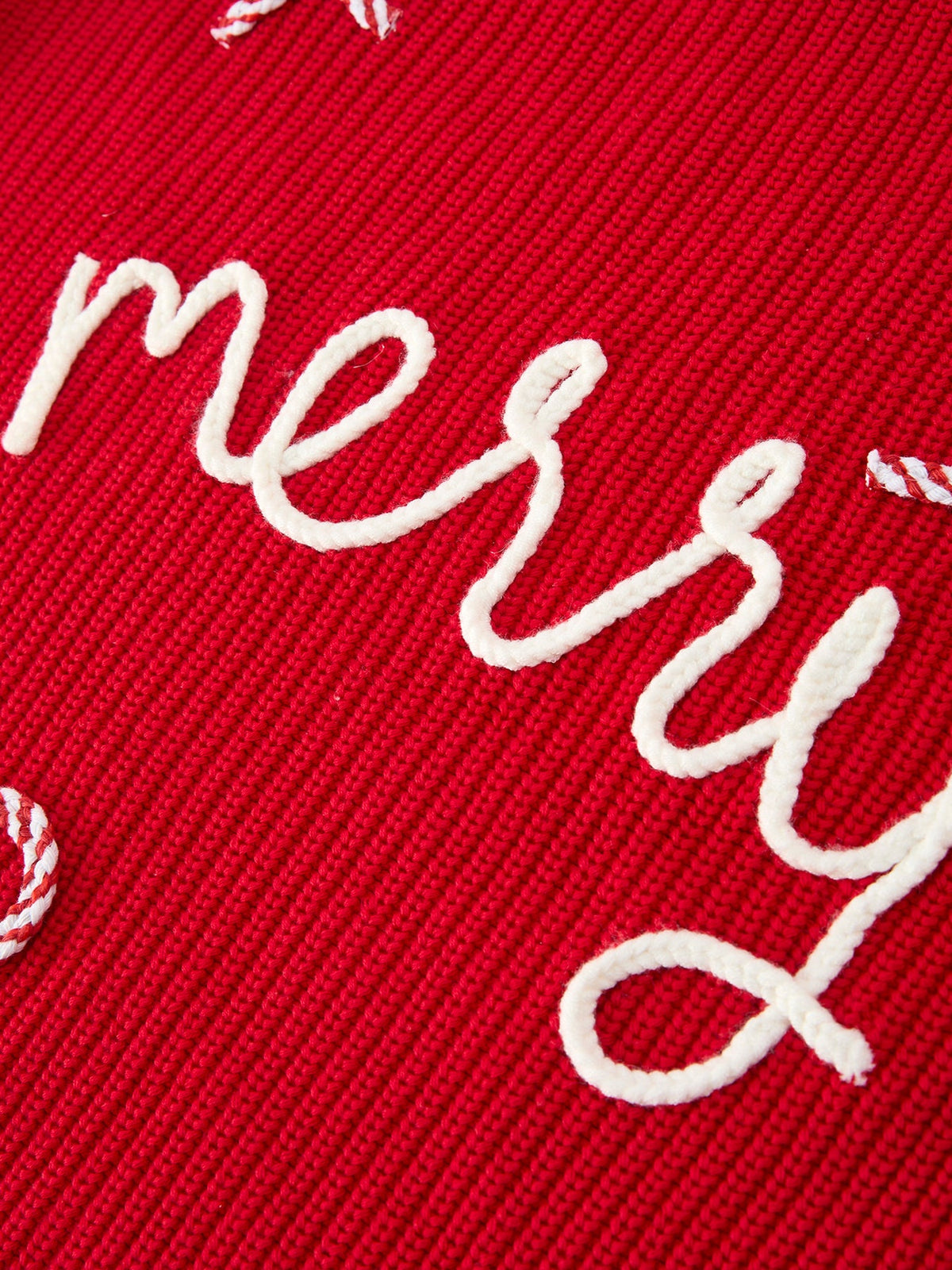 Merry Candy Cane Mommy & Me Pullover Sweater