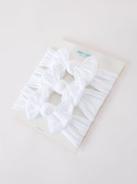 Baby Girl Bow Headband Same Color 3 Piece Set