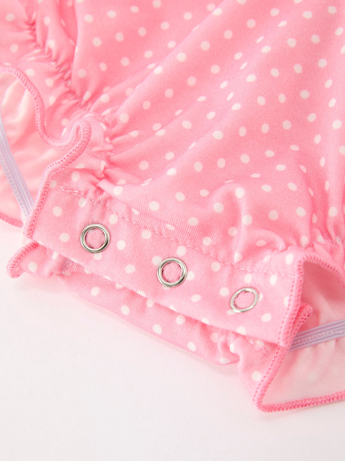 Ballet Embroidery Bow Bubble Romper