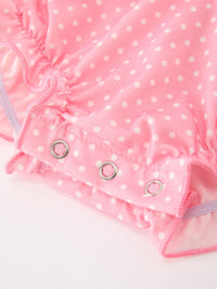 Ballet Embroidery Bow Bubble Romper