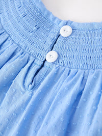 Fall Thanksgiving&Halloween Pumpkin Smock Embroidery Lace Baby Girl Dress