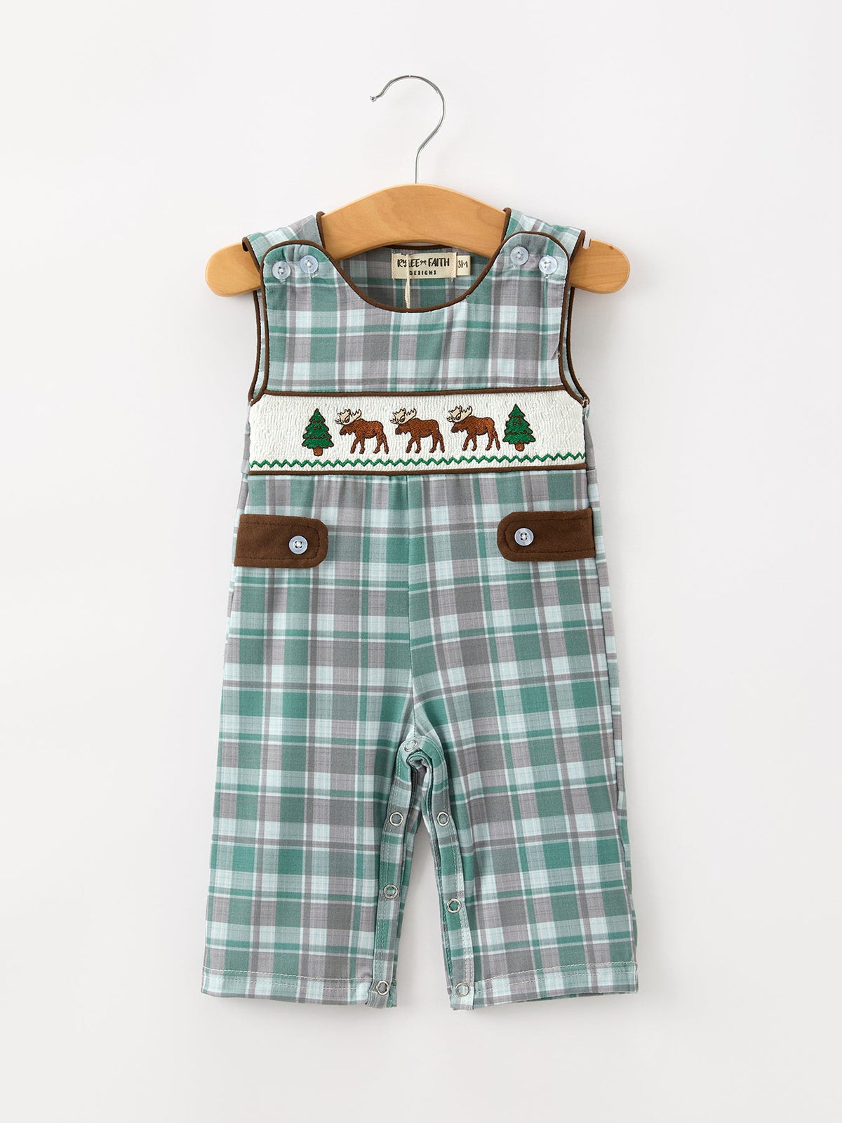 Moose Smocked Baby Boy JonJon