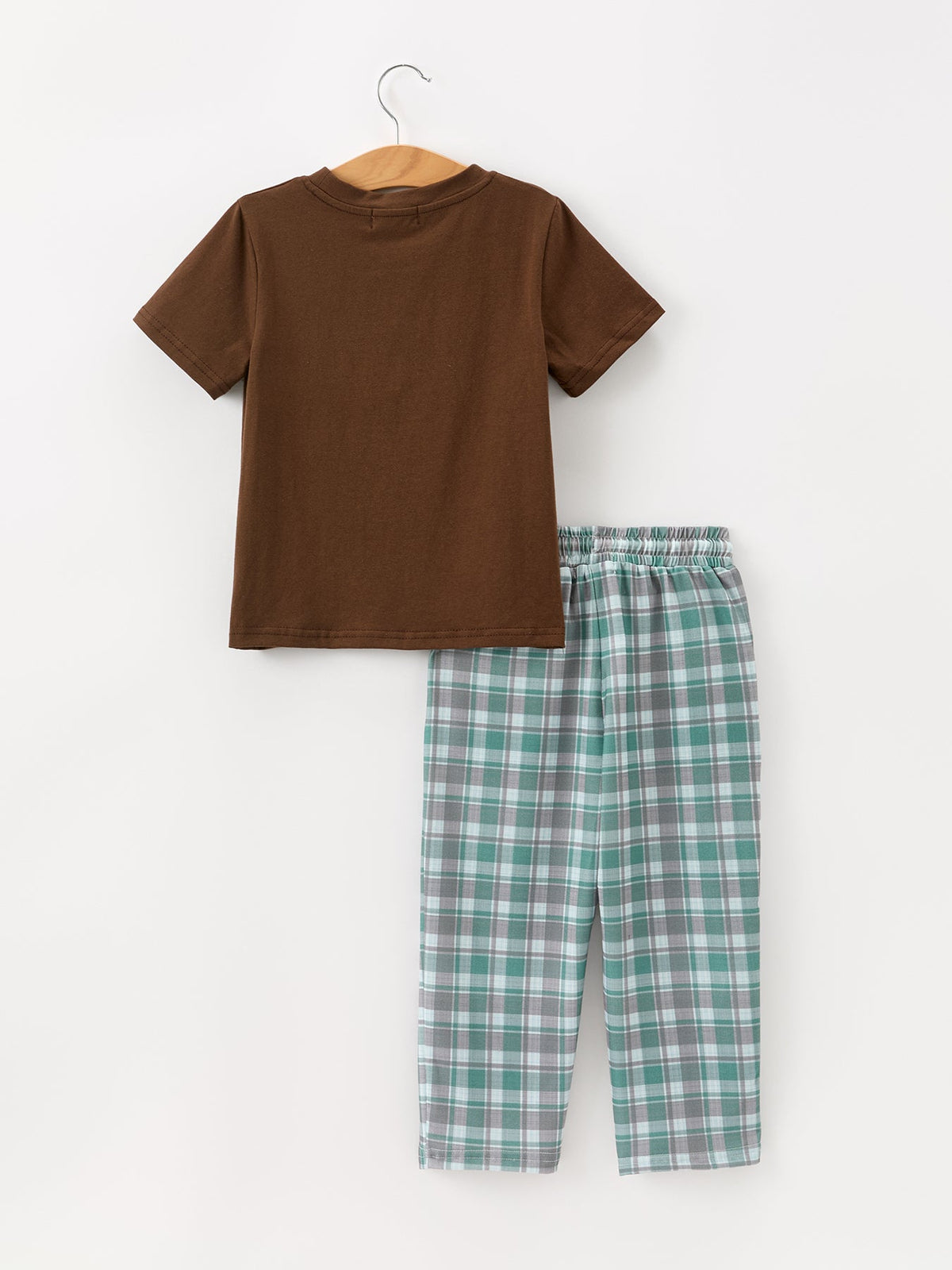 Moose Smocked Boys Short Sleeve Pant Set