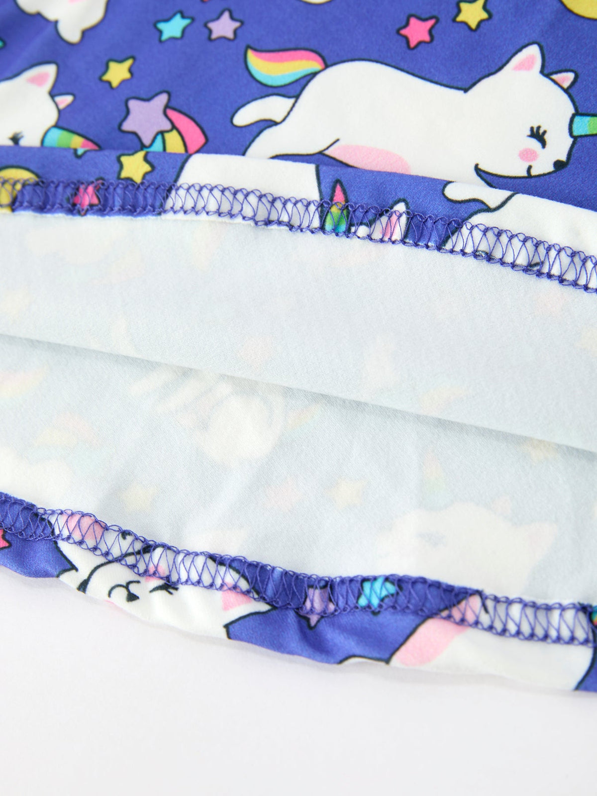 Ghost Cat Print Girls Long Sleeve Twirl Dress
