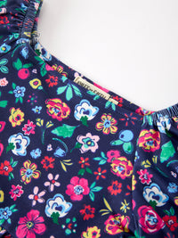 Wildflower Puff Sleeve Girls Dress
