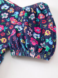 Wildflower Puff Sleeve Girls Dress