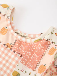 Fall Patchwork Girls Dress