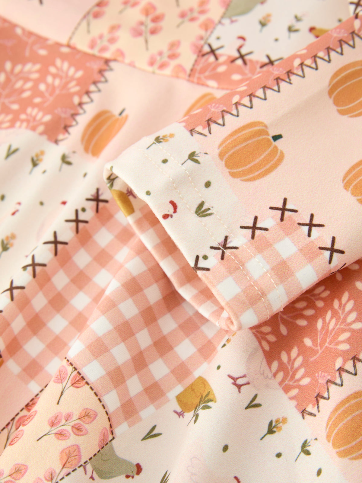 Fall Patchwork Girls Dress