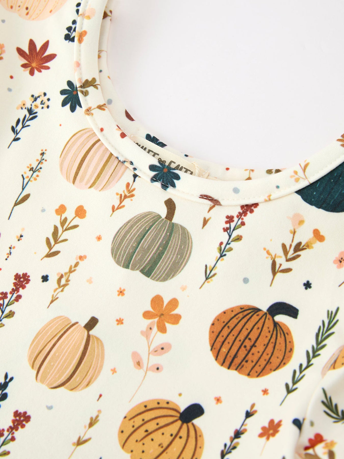 Pumpkin & Leaf Twirl Girls Dress