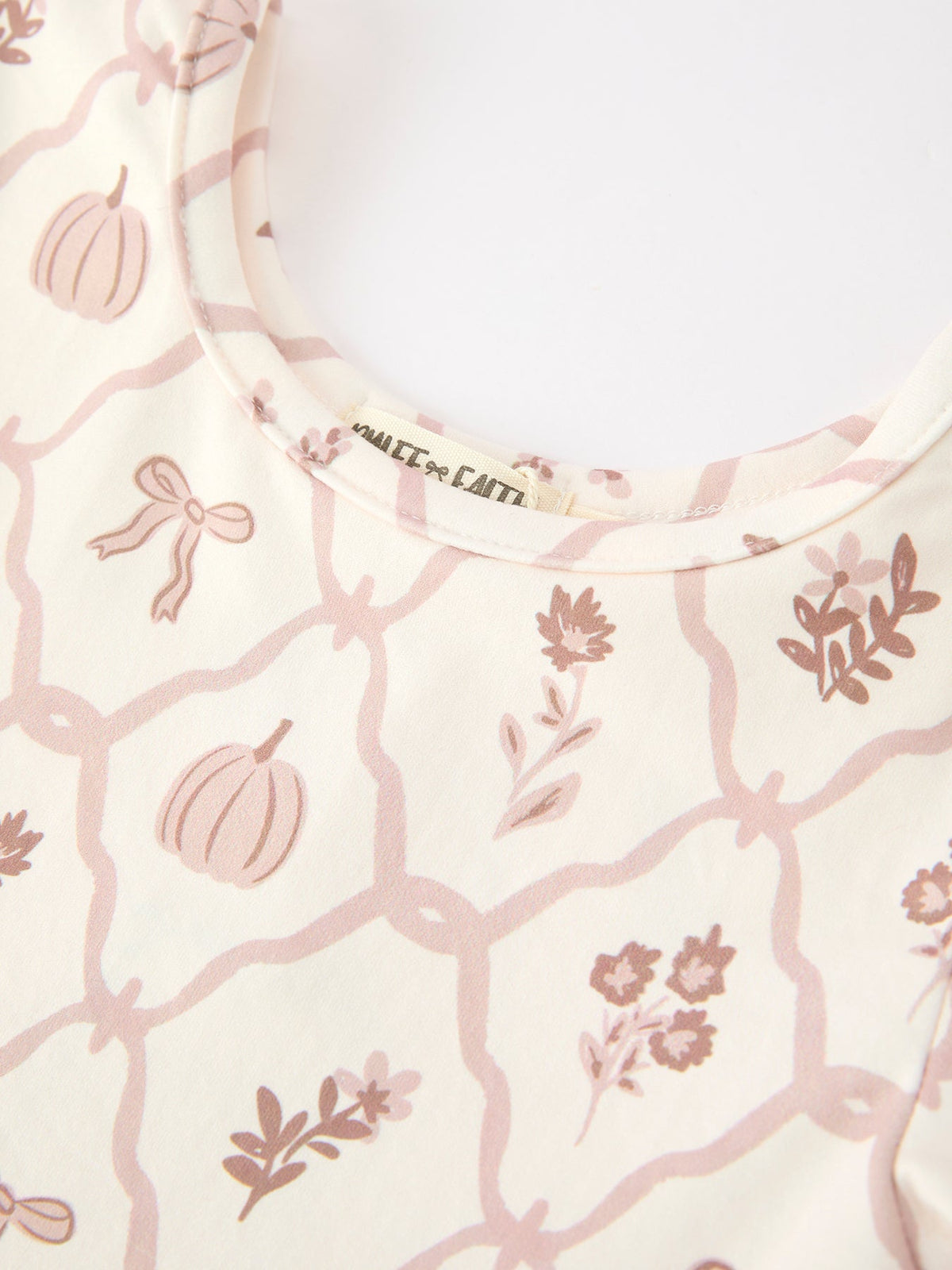 Pumpkin Bow Girls Twirl Dress