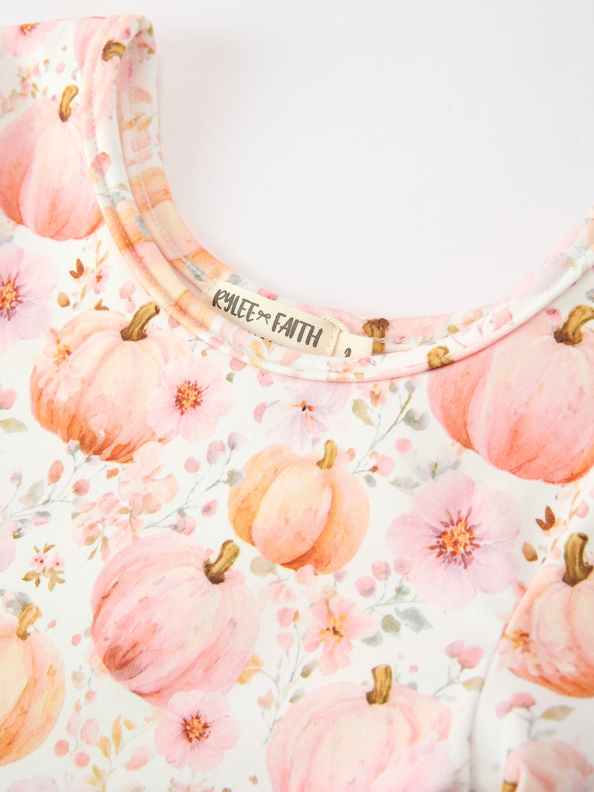 Pumpkin Girls Long Sleeve Twirl Dress